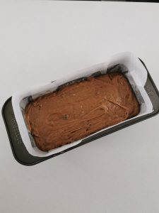 Date & Banana Loaf, ready for oven